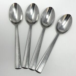 Reed & Barton Berkeley 18/10 Stainless Dinner Soup Oval Place Spoon 7” Set Of 4